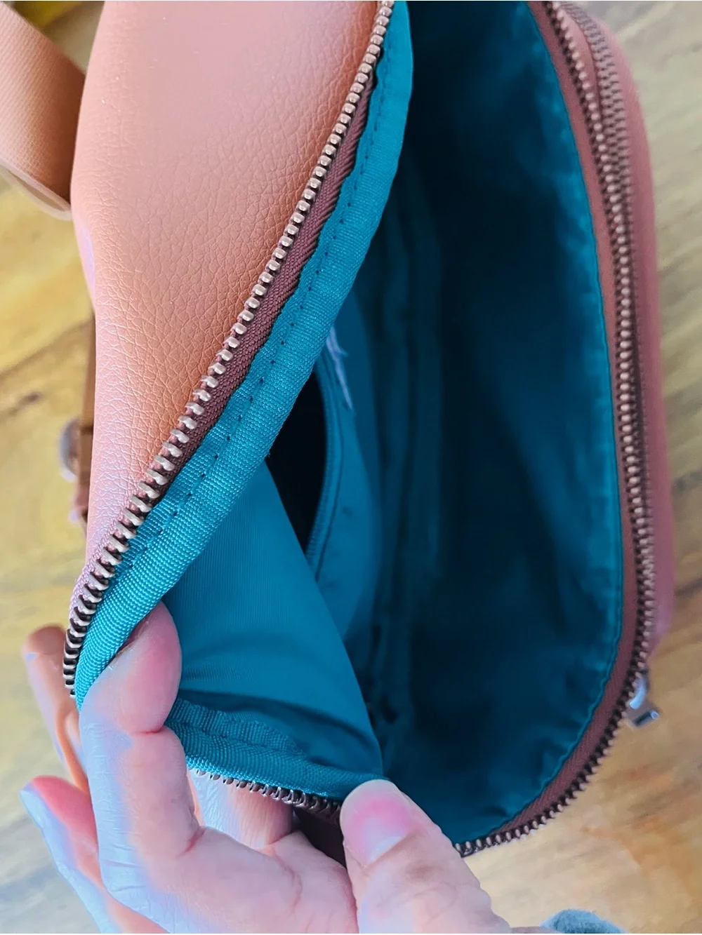 Kibou Tan Leather Fanny pack p